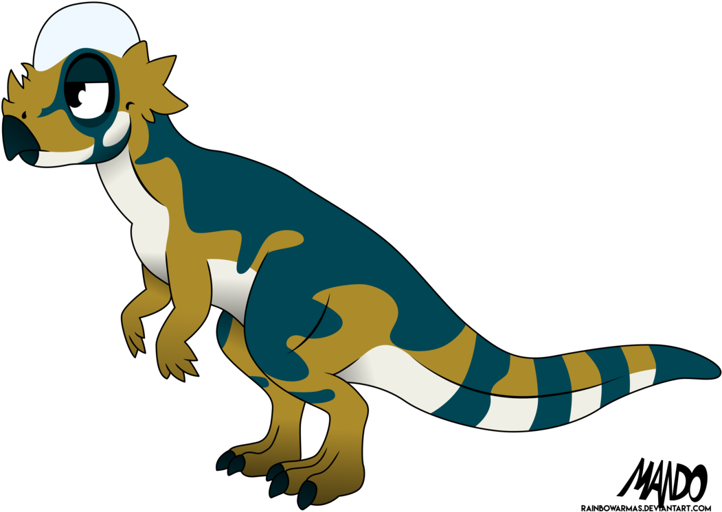 Pachycephalosaurus By Rainbowarmas Pachycephalosaurus - Pachycephalosaurus Cartoon (1055x758)