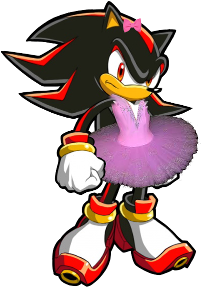 Shadow-tutu - Shadow The Hedgehog Sonic X (493x584)
