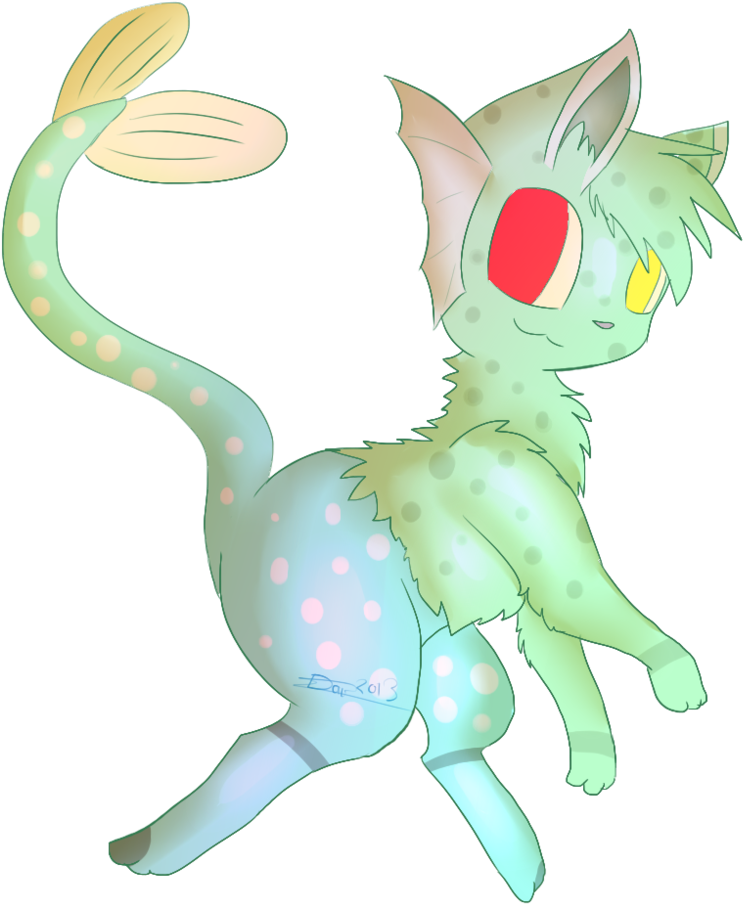 Thelo The Cat Fish Hybrid By Cyanstorm - Cartoon (817x978)