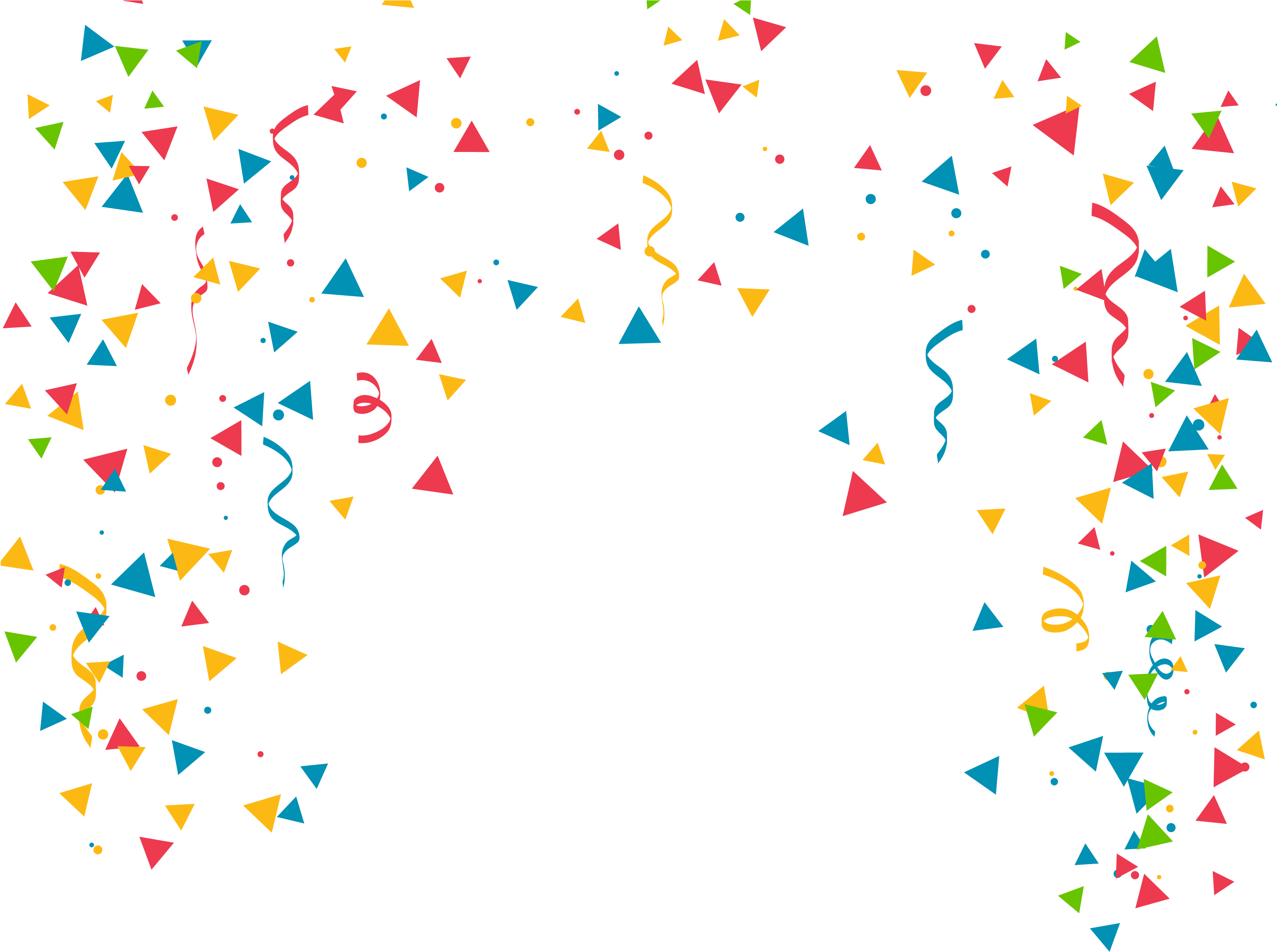 Paper party. День рождения конфетти. Праздничный фон. Рамка конфетти на прозрачном фоне. Фон праздник.
