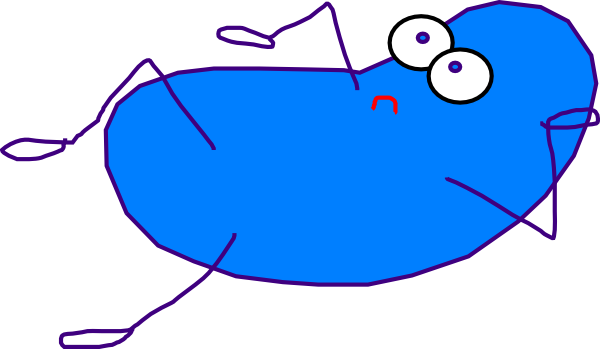 Blue Jelly Bean Clip Art At Clker - Clip Art (600x349)