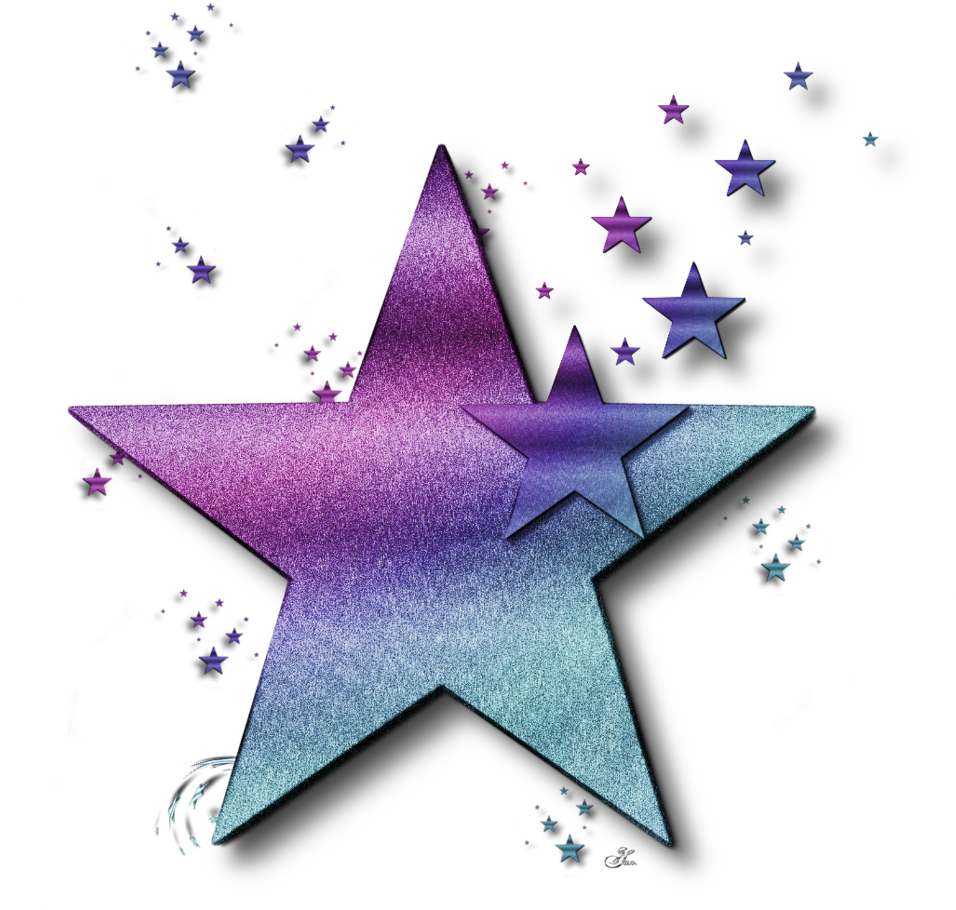 Star Clipart - Png Süsler Mavi (1024x990)