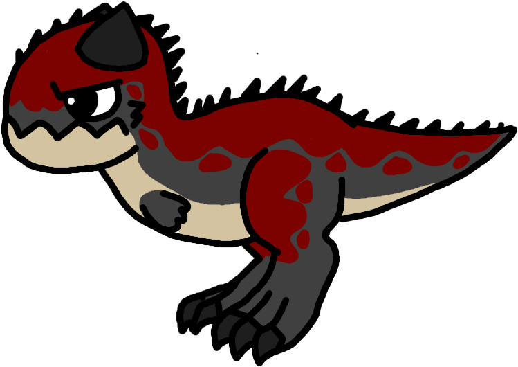 Baby Carnotaurus Doodlefan Art - Baby Carnotaurus (900x800)