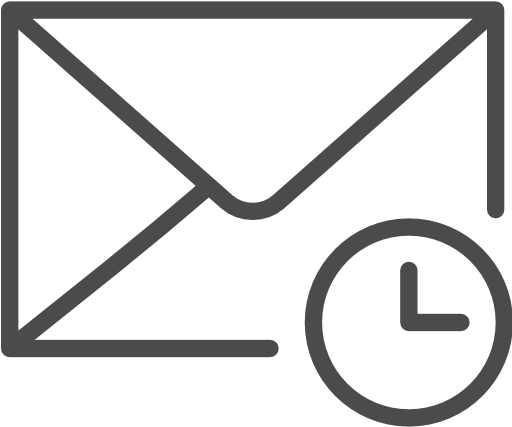 Date Clipart Email - Transparent Background Envelope Icon (512x512)