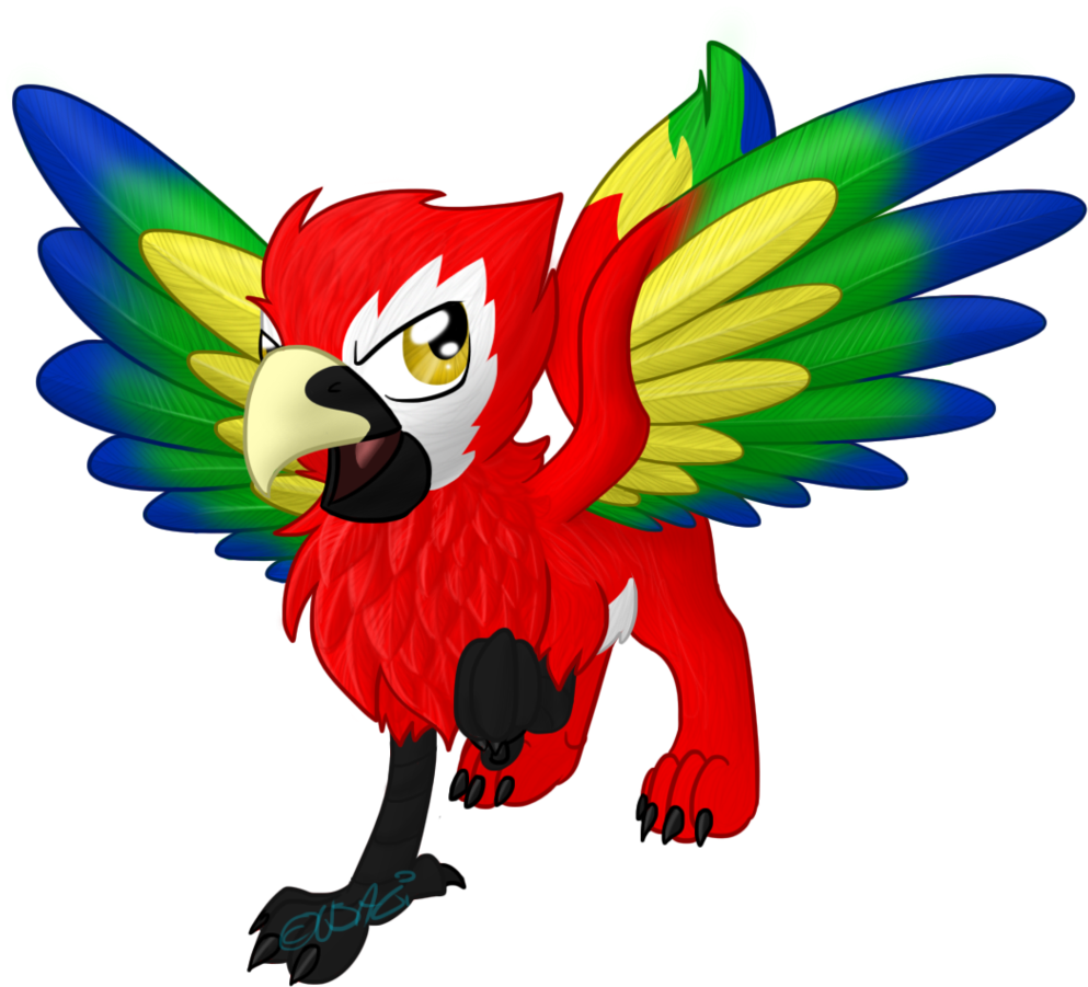 Scarlet Griffin By Usagi-zakura - Cartoon (1024x1024)