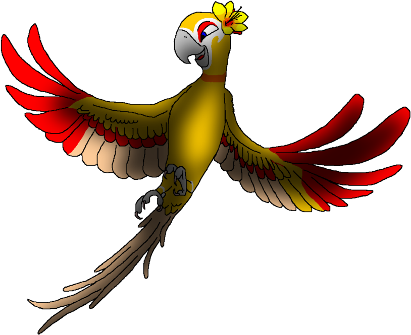 Scarlet By Spyrophantom - Blue Spix Macaw Jewel (900x675)