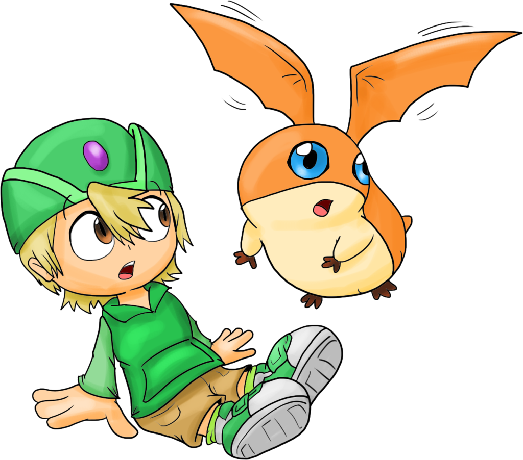 Tk And Patamon By Juacoproductionsarts Tk And Patamon - Tk And Patamon Png (1024x902)