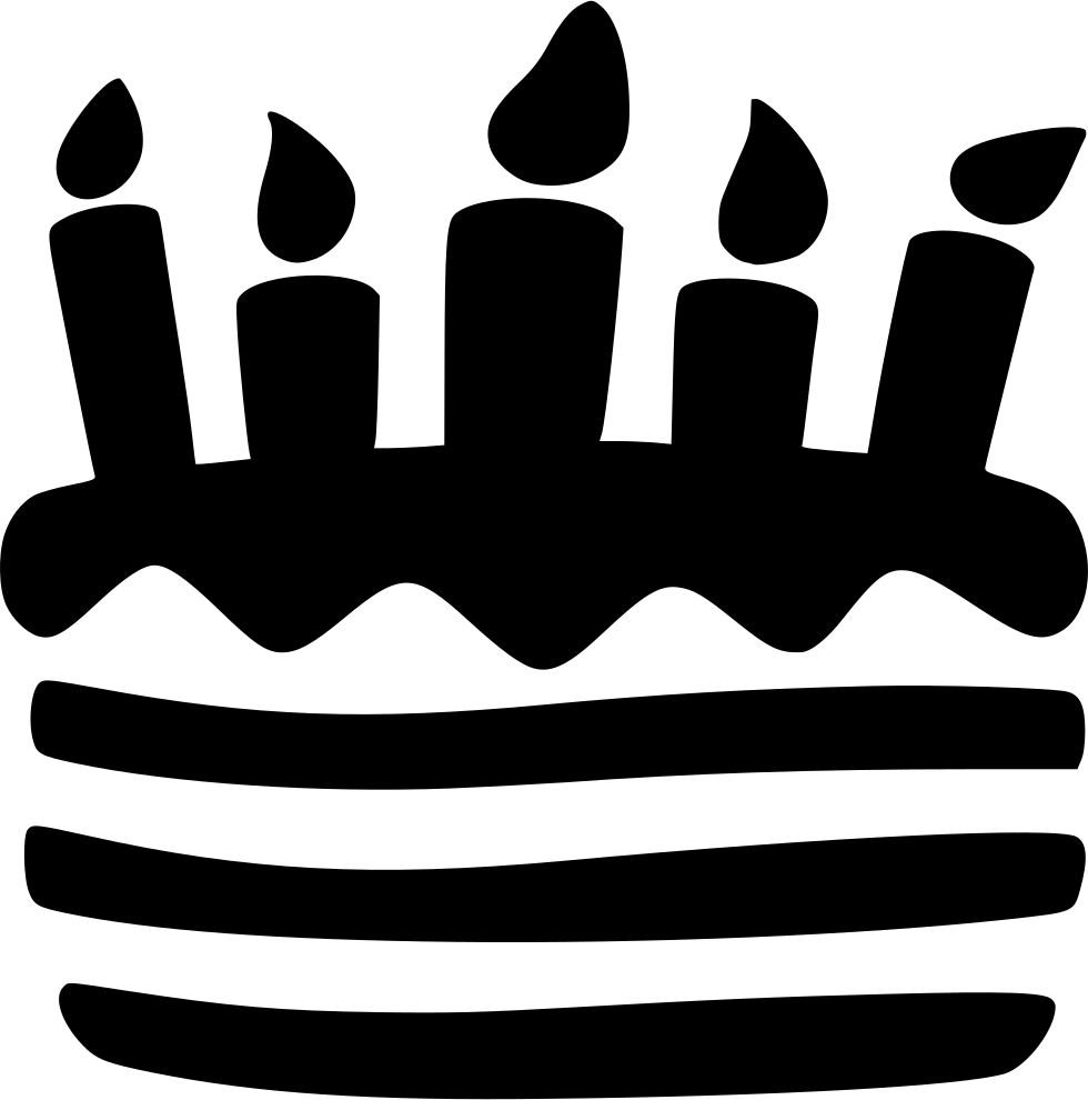 Cake Birthday Pie Wedding Sweet Baking Food Candles - Birthday Cake Png Icon (980x990)