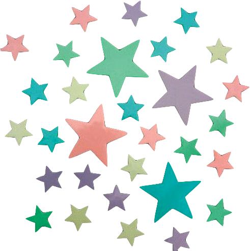 30 Images About Stamp Star On We Heart It See More - Pastel Color Stars Png (500x500)