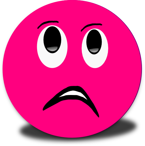 Frustrated Face Clip Art Cliparts Co Vahfis Clipart - Pink Sad Smiley (512x515)