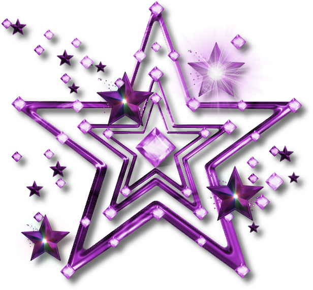 Glitter Clipart Purple Star - Star Purple (631x590)
