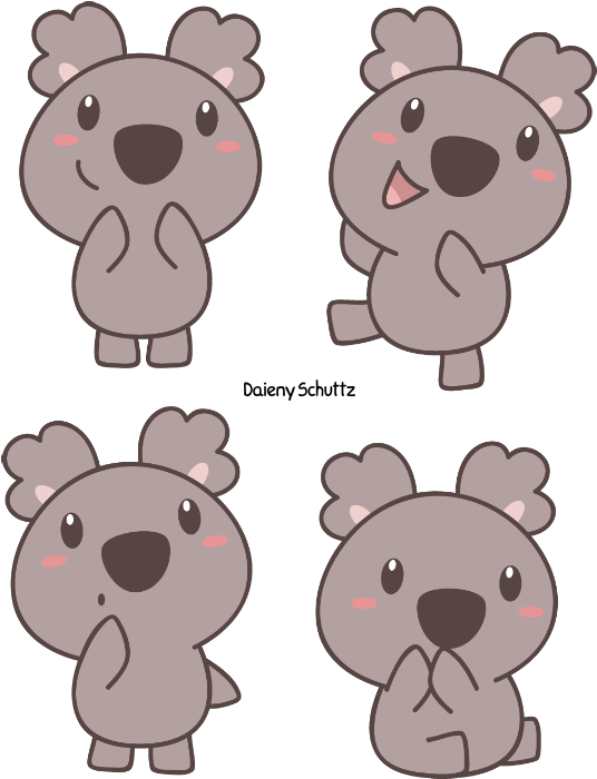 Sweet Koala By Daieny - Chibi Koala (600x755)