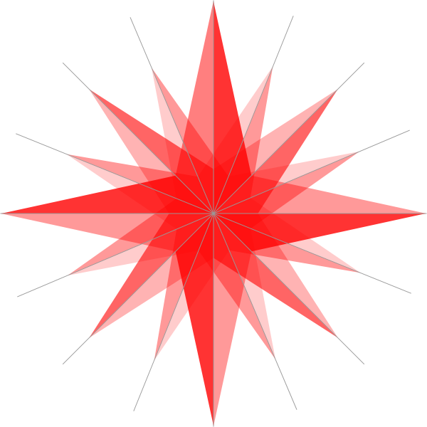 Crystal Star Cliparts - Graphic Design (600x600)