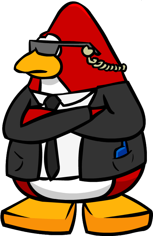Old Secret Agent - Club Penguin Secret Agent (573x777)