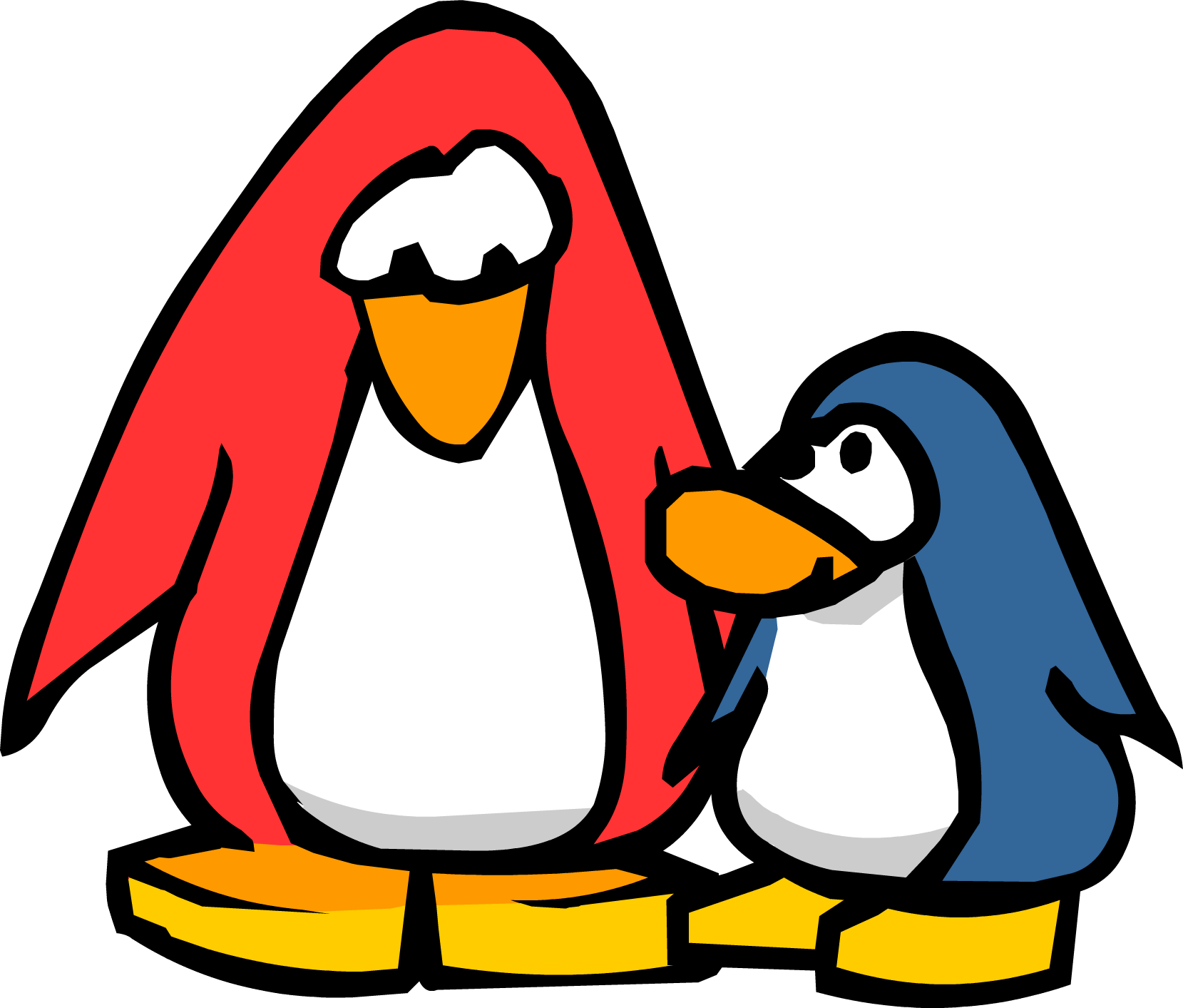 Parents Icon Old Cp - Club Penguin Old Penguin (1659x1413)