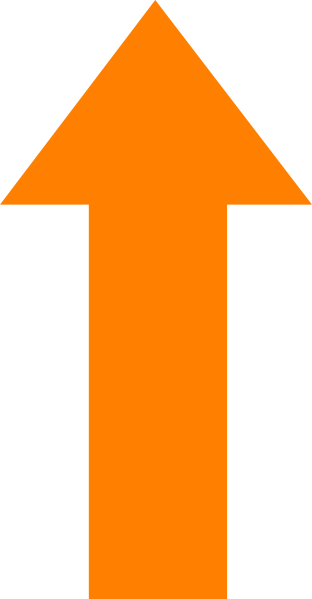 Free Orange Arrow Cliparts, Download Free Clip Art, - Orange Arrow Pointing Up (312x599)