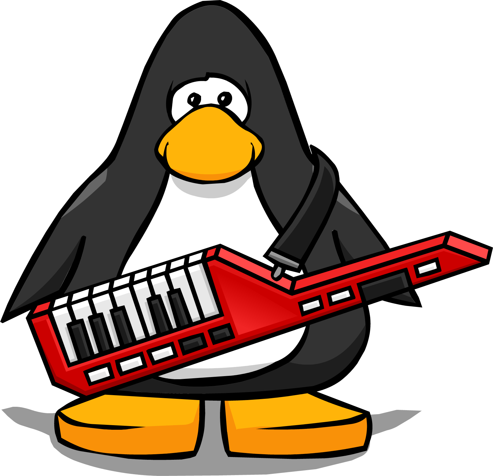 Keytar From A Player Card - Club Penguin Vuvuzela (1611x1554)