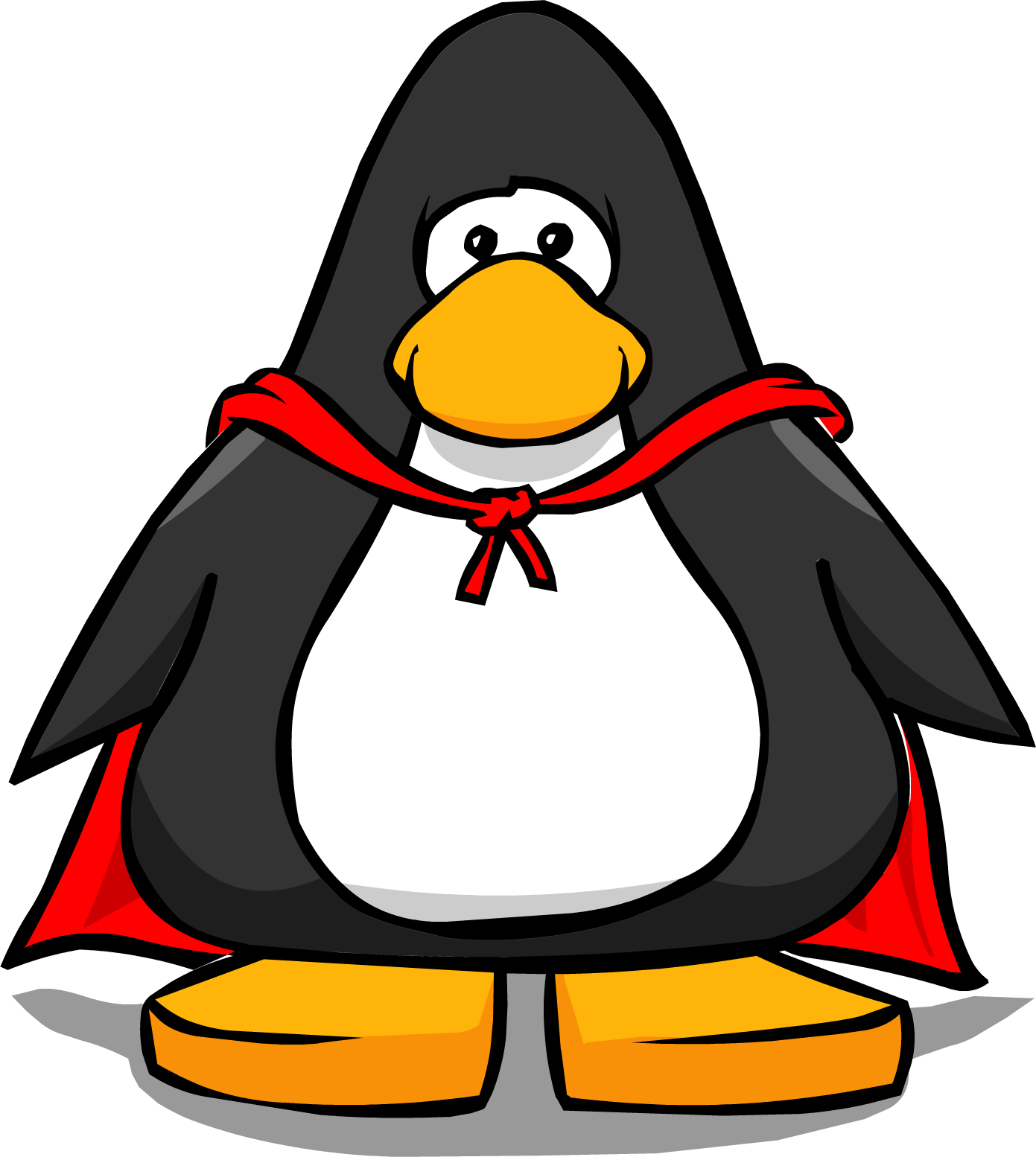 Red Cape From A Player Card - Club Penguin Vuvuzela (1391x1554)
