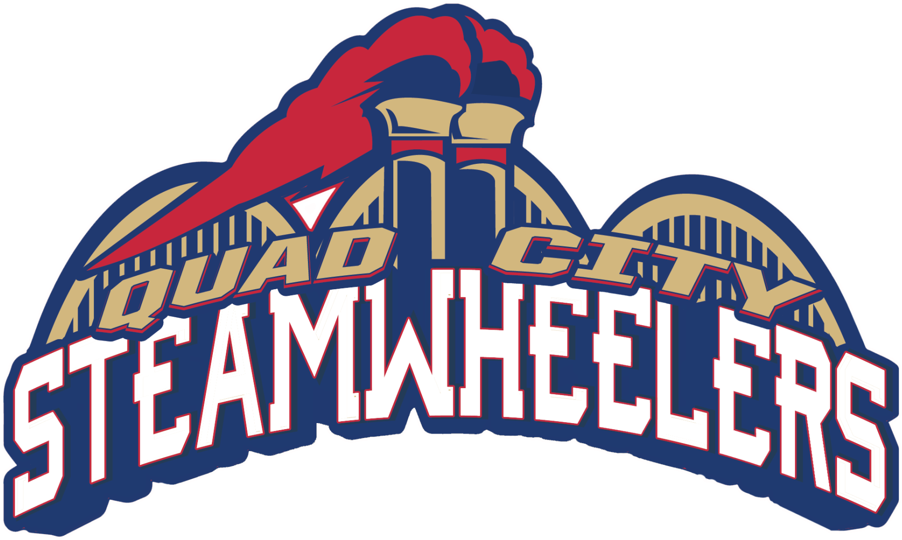 Quad City Steamwheelers Logo - Quad City Steamwheelers Logo (1824x1136)