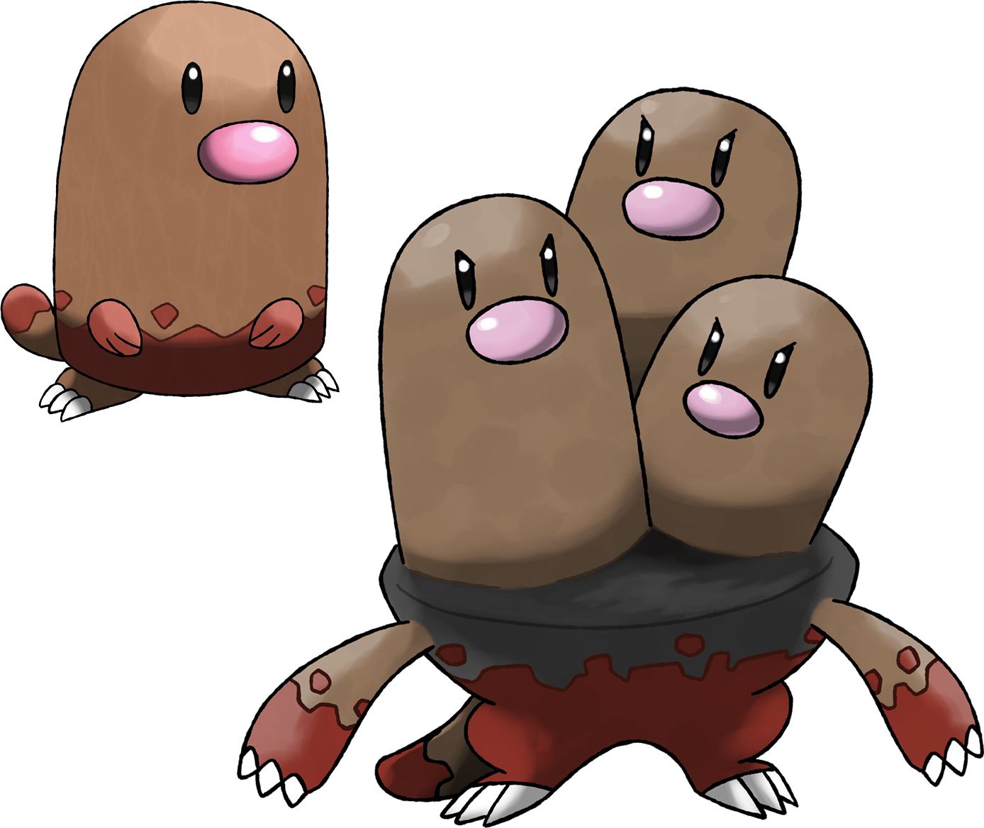 Pokémon X And Y Super Smash Bros - Pokémon Diglett (1388x1168)
