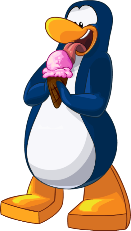 Brown Penguin6 Blue Version - Club Penguin Png Blue (422x740)