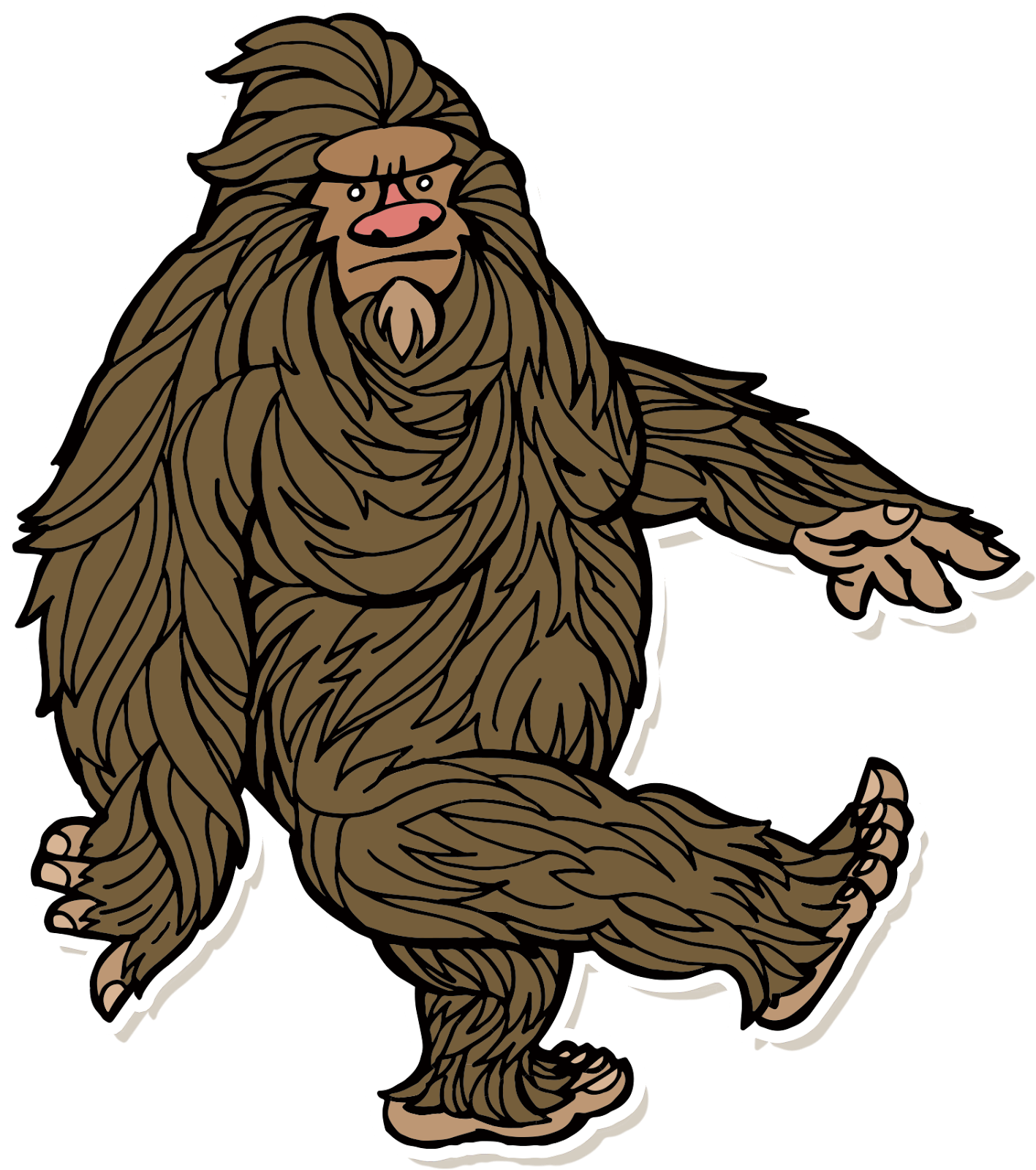 Speaking Of Weight, I'm Currently Down 6 Pounds From - Cartoon Sasquatch (1514x1709)