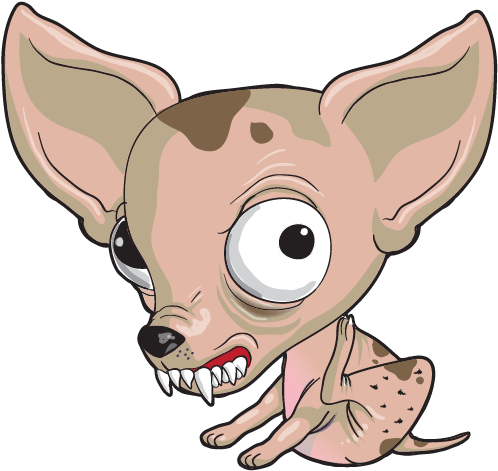 The Ugglys - Ugly Dog Clipart (565x495)