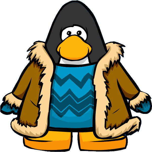 Blue Suede Jacket Pc - Club Penguin (603x609)
