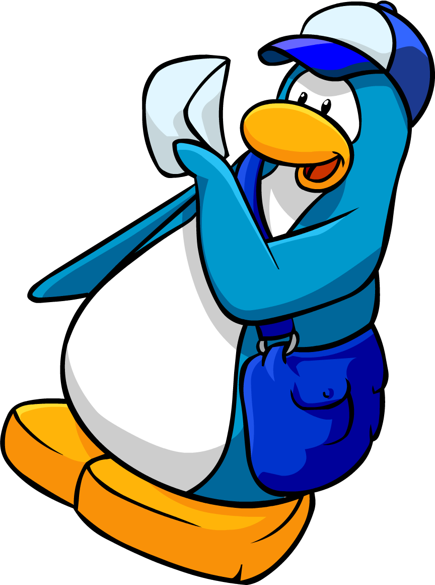 Blue Mail Bag Penguin Blue - Club Penguin Membership Codes (864x1160)