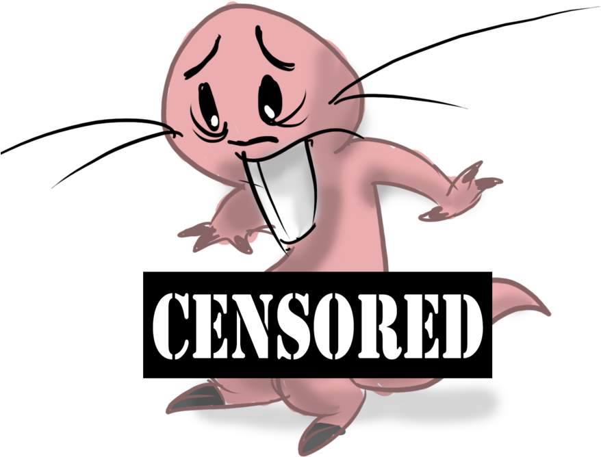 Naked Mole-rat By Justoonsmitts - Mature Listing Middle Finger Key Chain Choose Color (900x810)