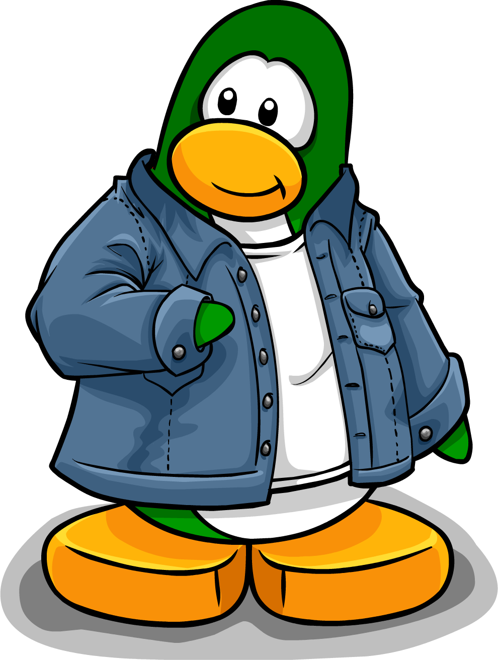 Prnguin Style March 2011 Jean Jacket Penguin - Penguin In Jacket (990x1312)