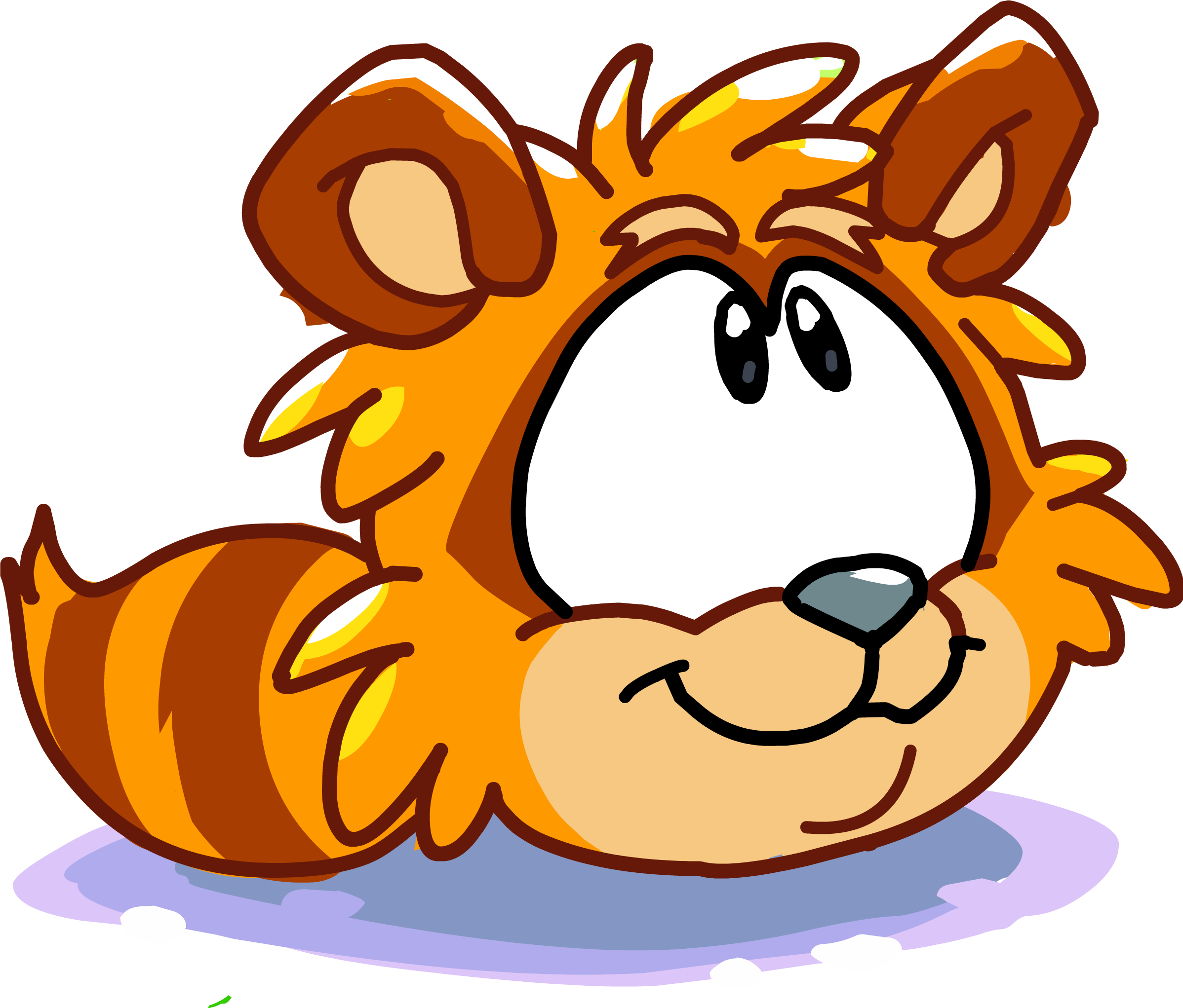 Sasquatch Story Orange Raccoon - Raccoon (2396x2043)