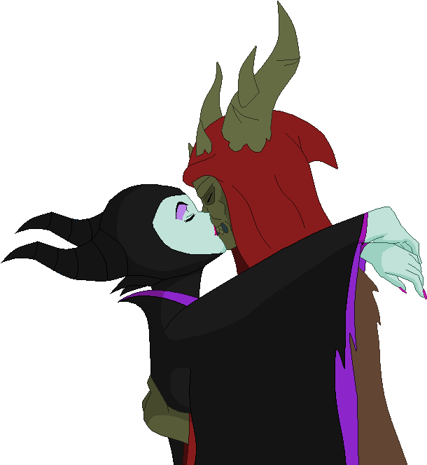 Couple Base 8 ~ Horned King And Maleficent By Krakenguard - Horned King (660x674)