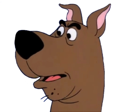 Scooby-doo Meets Batman - Scooby Doo Face Transparent Background (500x385)