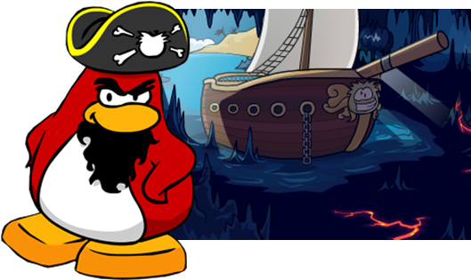 Rockhopper Cave Is A Cave In Which Rockhopper Stores - Club Penguin Rockhopper (533x322)