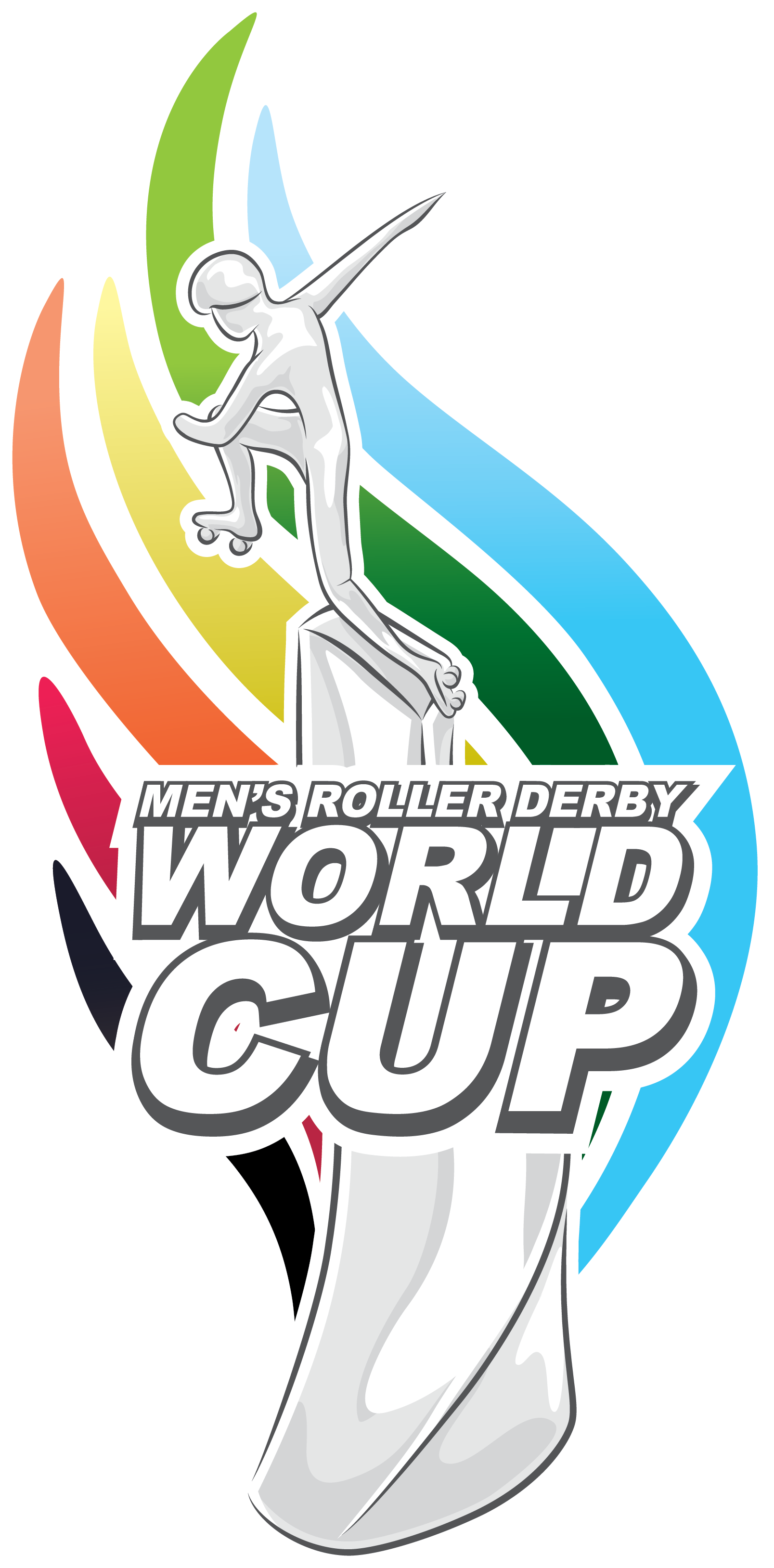 Trophy Logo For The Men's Roller Derby World Cup - Men's Roller Derby World Cup (1608x3257)