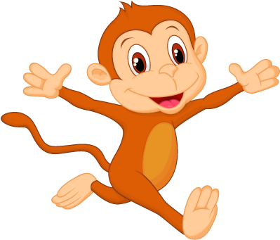 Mobymax - Happy Monkey Cartoon (410x410)