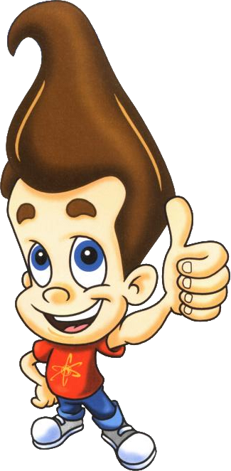 Appearance With Cartoon Brain Thinking Hard - Jimmy Neutron Goddard Clipart (325x662)