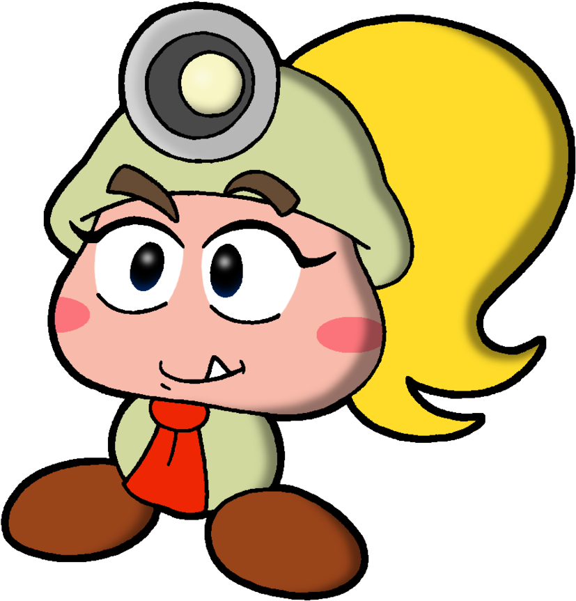 Polishedbrain Fan Art - Paper Mario Goombella Png (1024x996)