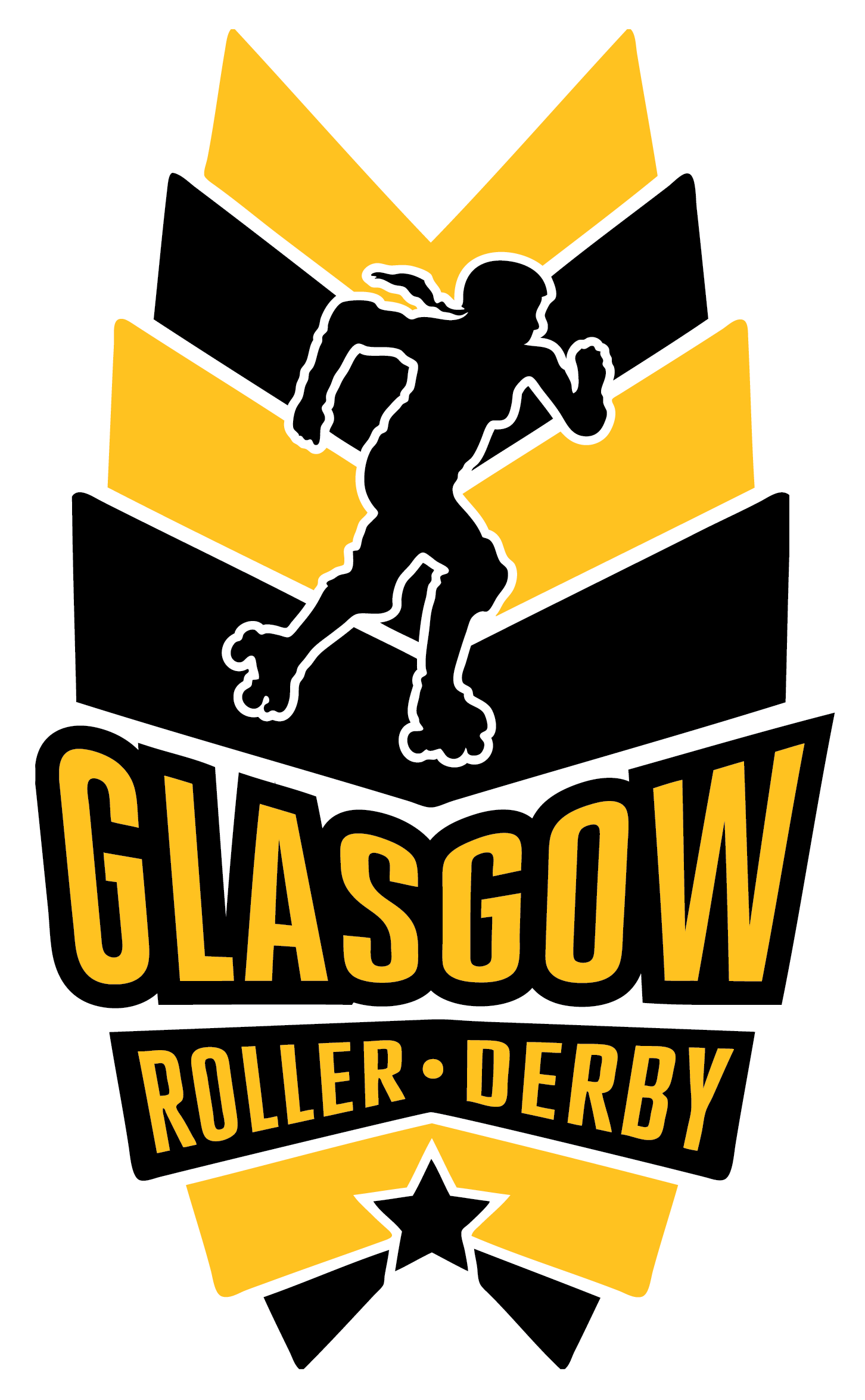 Glasgow Roller Derby 3 Color Logo - Glasgow Roller Derby (1452x2349)