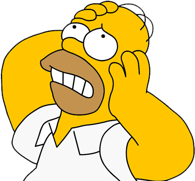 Besides, Every Time I Learn Something New, It Pushes - Homer Simpson Fond Transparent (410x370)