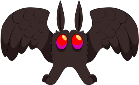 A Transparent Mothman For All Of Your Transparent Mothman - Cartoon (500x500)