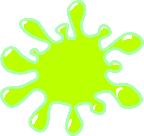 Slime Clipart - Color Yellow Blob (600x566)