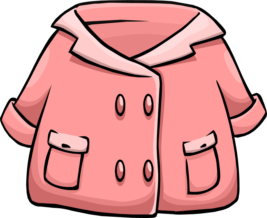 Pink Duffle Coat - Cartoon Jacket Images Png (1136x930)