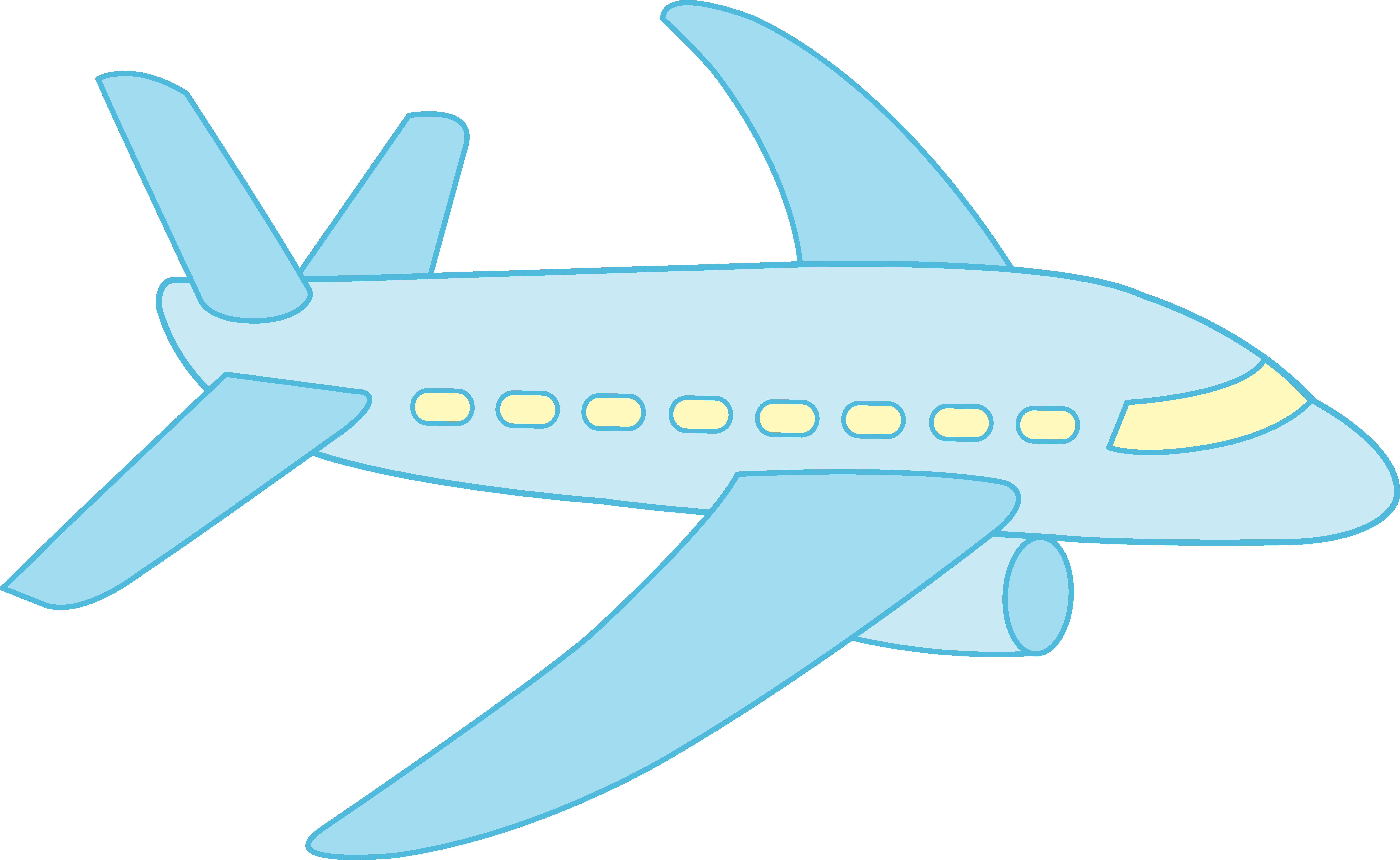 Little Blue Airplane - Blue Airplane (8669x5328)