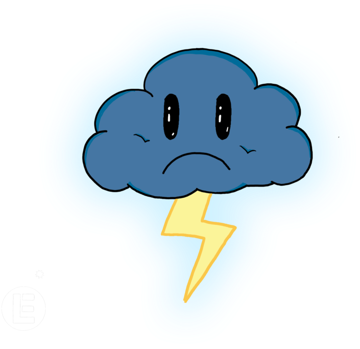 Clouds Clipart Sad - Cartoon (800x786)