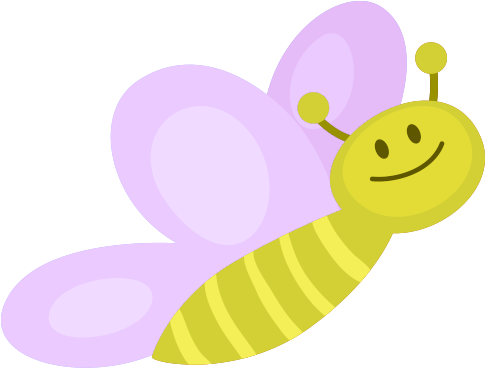 Honey Bee Cartoon - Smiley (500x500)