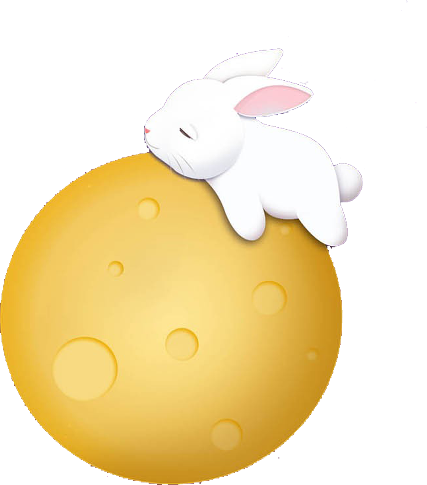 Easter Bunny Rabbit Moon - Mid-autumn Festival (2362x2362)