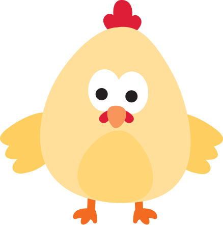 Cartoon Chicken - Your Such A Chicken (438x442)