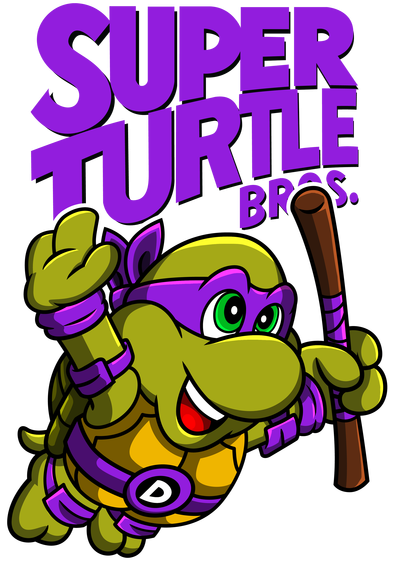Zombie Skateboard Extreme - Super Turtle Bros Logo (600x600)